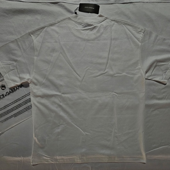 Dolce & Gabbana Black and White Logo Tee - Picture 7 of 8